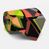 Cravate Formes de triangles géométriques sans couture (Roulé)