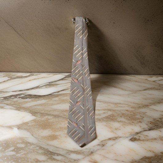 CRAVATE FORMES D'IVOIRE GRAY KIPPER EN CUIVRE