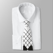 Cravate Formes en losange noir motif (Attaché)