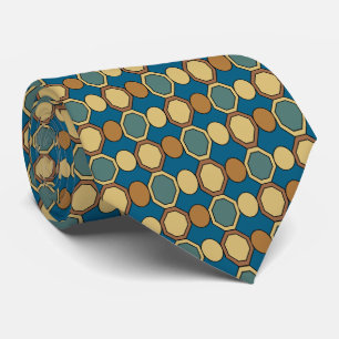 Cravate Formes Géométriques Coloré Mid Century Modern