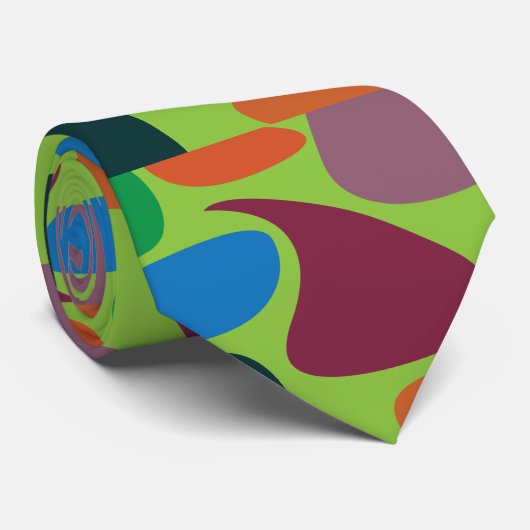 Cravate Formes géométriques colorées (Roulé)