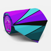 Cravate formes géométriques modernes Abstraites triangles  (Roulé)