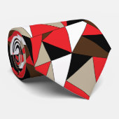 Cravate Formes géométriques modernes et colorées (Roulé)