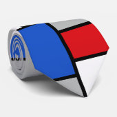 Cravate Formes géométriques rétro Piet Mondrian Art Abstra (Roulé)