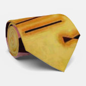 Cravate Formes géométriques roses et incisives Abstraites (Roulé)