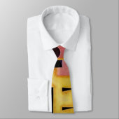 Cravate Formes géométriques roses et incisives Abstraites (Attaché)