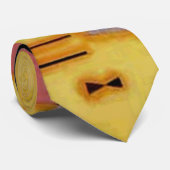 Cravate Formes géométriques roses et incisives Abstraites (Roulé)