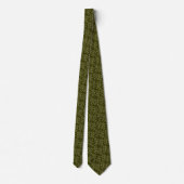 Cravate Formes - Khaki sur Olive foncé (Dos)