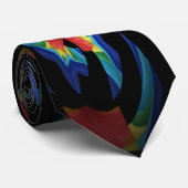 CRAVATE FORMES LUMINEUSES DE COULEUR (Roulé)