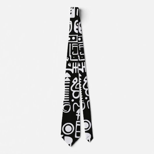 Cravate Formes Modernes Abstraites de Doodles (Devant)