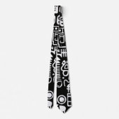 Cravate Formes Modernes Abstraites de Doodles (Dos)