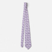 Cravate Formes - Violet profond sur blanc (Dos)