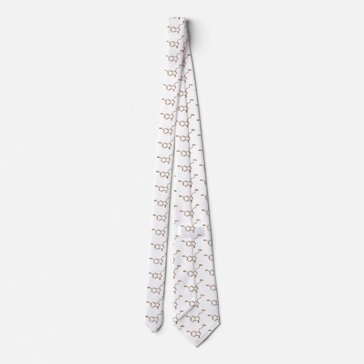 Cravate Formule chimique moléculaire de sérotonine (Dos)