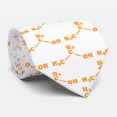 Cravate Formule chimique moléculaire d'éthanol d'alcool (Roulé)