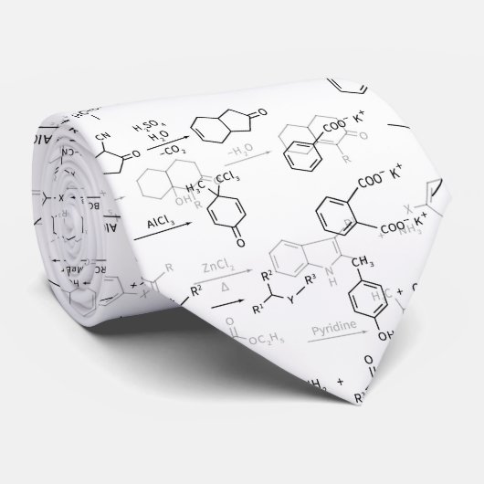 Cravate Formules de l'enseignant en chimie Geek Cool Funny (Roulé)