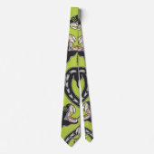 Cravate Fosse de vipère - Vert (Devant)