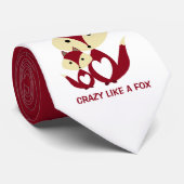 Cravate Fou comme un renard, Red Fox Burlap (Roulé)