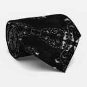 Cravate Foulard de papillon de rockabilly sur le satin (Roulé)