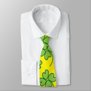 Cravate Four Leaf Clover Green Irish