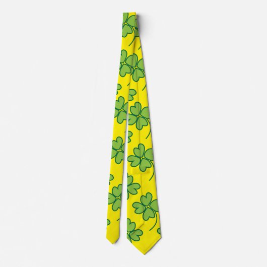 Cravate Four Leaf Clover Green Irish (Dos)