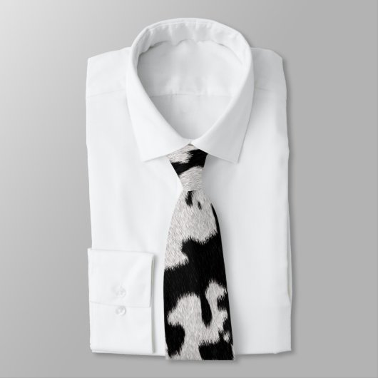 Cravate Fourrure dalmatienne unique (Attaché)