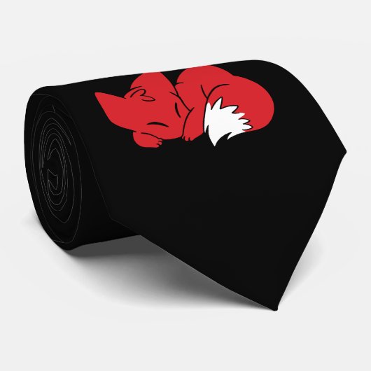 Cravate Fox courbé de sommeil (Roulé)