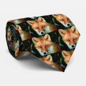 Cravate Fox rouge (Roulé)