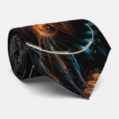 Cravate FractalArt Moons (Roulé)