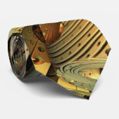 Cravate Fractale 3D futuriste (Roulé)