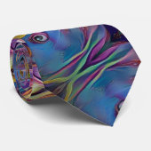 Cravate Fractale abstraite colorée (Roulé)