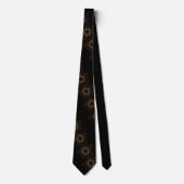 Cravate fractale Black & Gold pour hommes (Devant)
