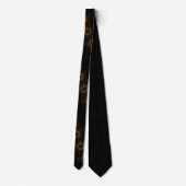 Cravate fractale Black & Gold pour hommes (Dos)