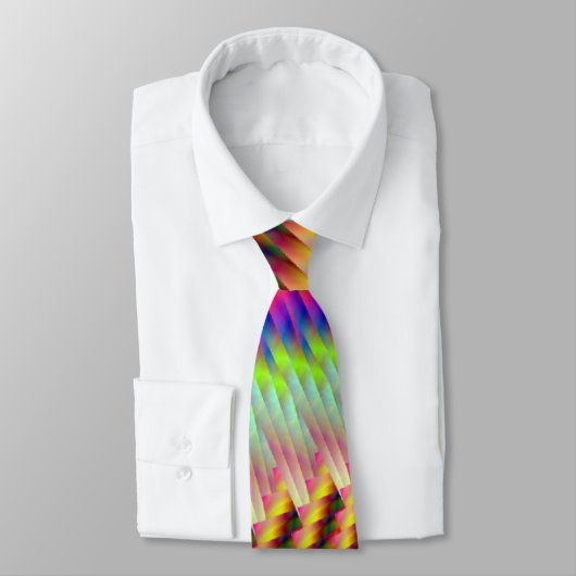 Cravate Fractale de feu d'artifice d'homme de Rocket (Attaché)
