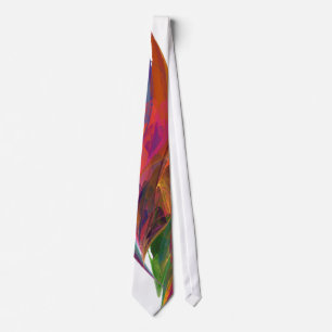 Cravate Fractale de fleur d'arc-en-ciel