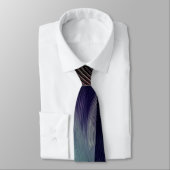 Cravate Fractale de vague rétro (Attaché)