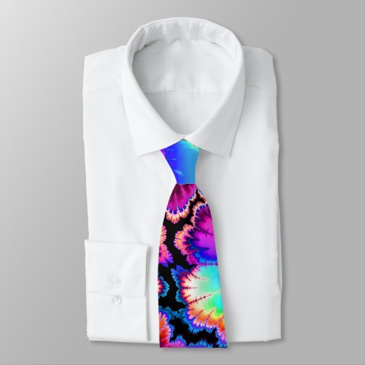 Cravate Fractale d'orage d'été (Attaché)