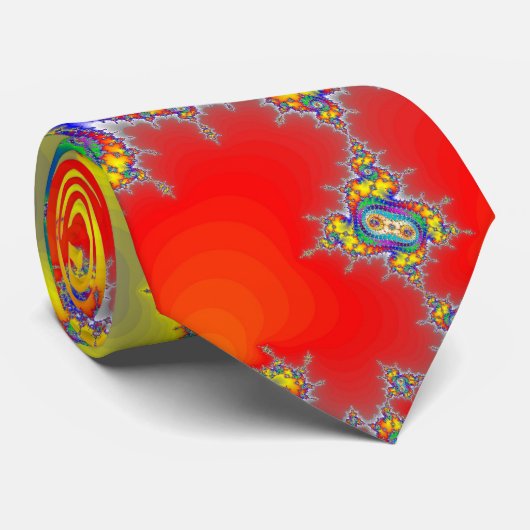 Cravate Fractale psychédélique (Roulé)