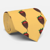 Cravate fraise trempée dans le chocolat (Roulé)
