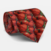 CRAVATE FRAISES (Roulé)