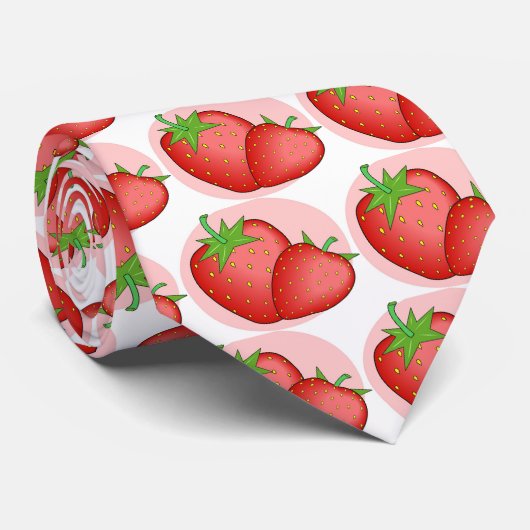 Cravate Fraises (Roulé)