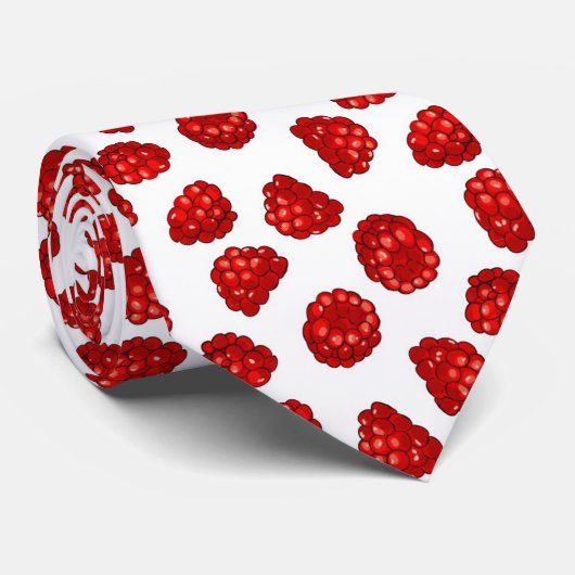 Cravate Framboises juteuses (Roulé)