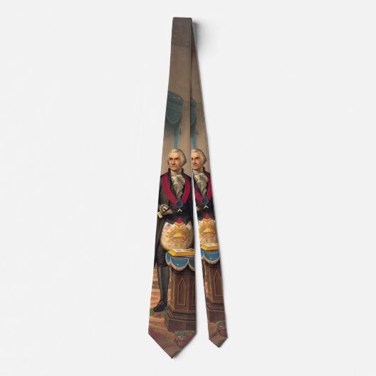 Cravate Franc-maçon principal Washington 1870 (Devant)