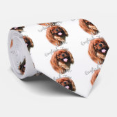 Cravate Français Toy Spaniel Maman 2 (Roulé)