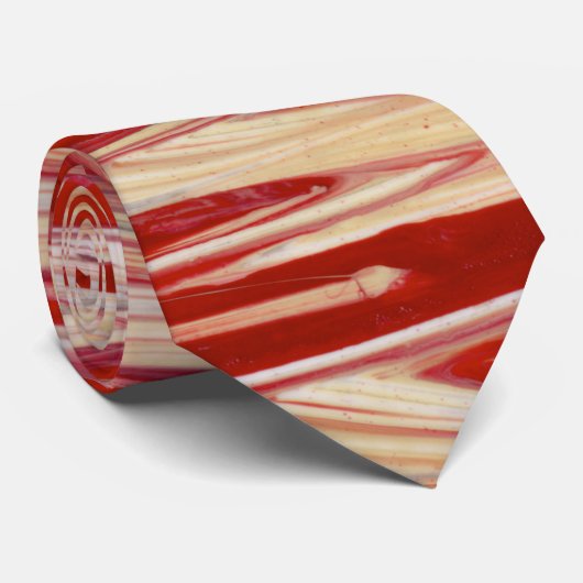 Cravate Frange de plume Fuchsia (Roulé)