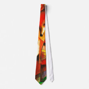 Cravate Franz Marc Les Renards Red Fox Art Moderne Peintur
