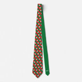 Cravate Frappe verte et rouge F-16 Motif Noël (Devant)