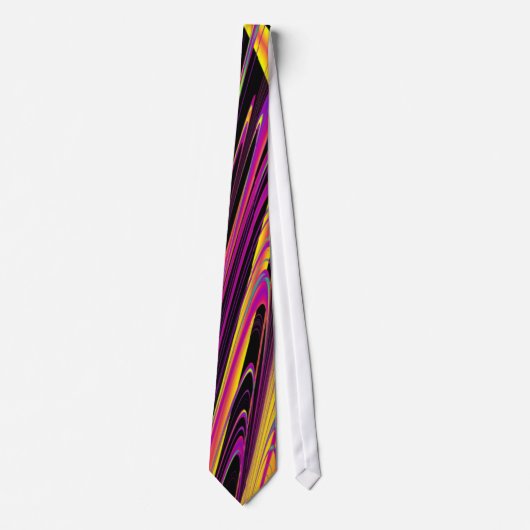 Cravate Freak Drapeau Psychedelic Hippy Couture (Devant)