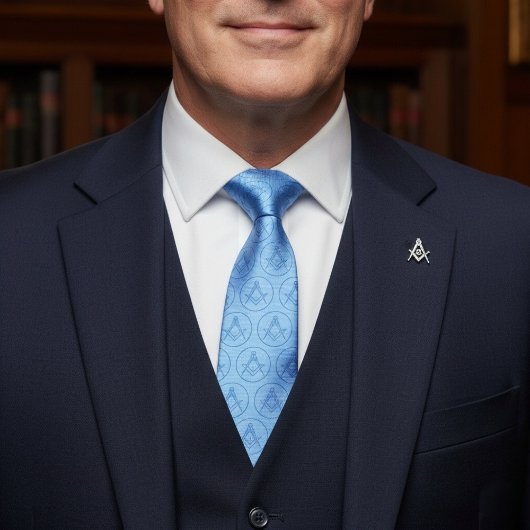 Cravate Freemason Icon Motif Cadeaux uniques Blue Lodge