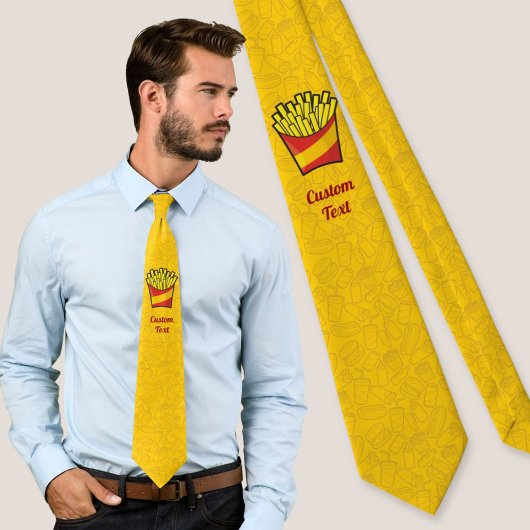 Cravate French Fries Neck Tie