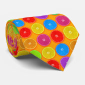 Cravate Fresh Colorful Orange Slices (Roulé)